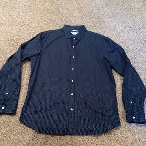 Dotted Collared Dressy Shirt